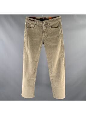 PT05 Size 31 Khaki Corduroy Cotton Blend Straight Casual Pants